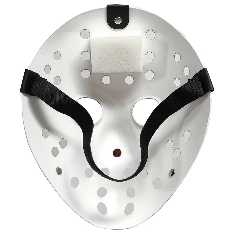 Masque d'Horreur Beige Vieilli avec Marques Rouges