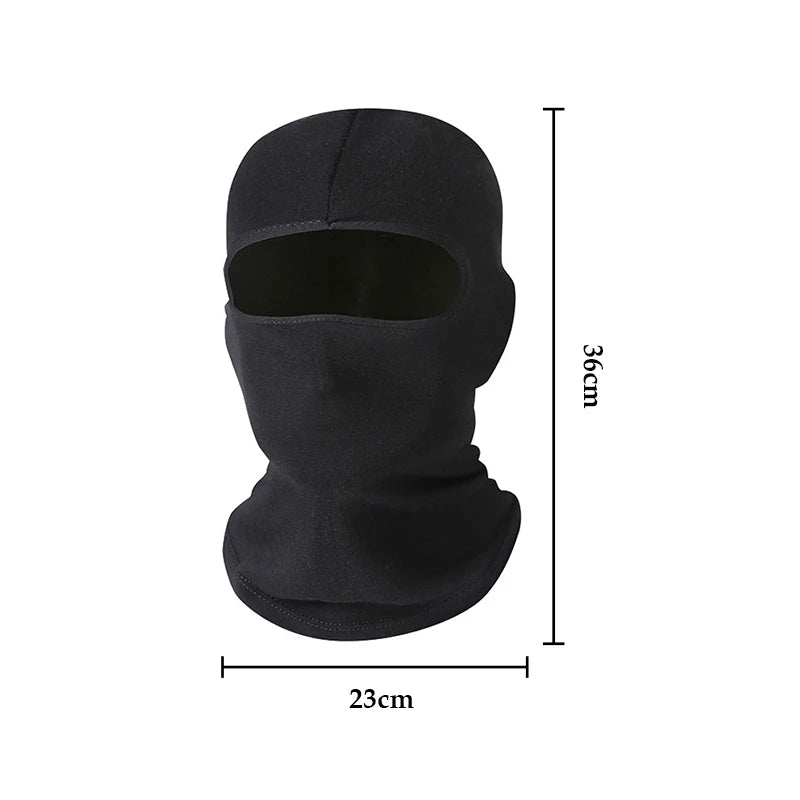 Cagoule Noire Thermique à Double Usage