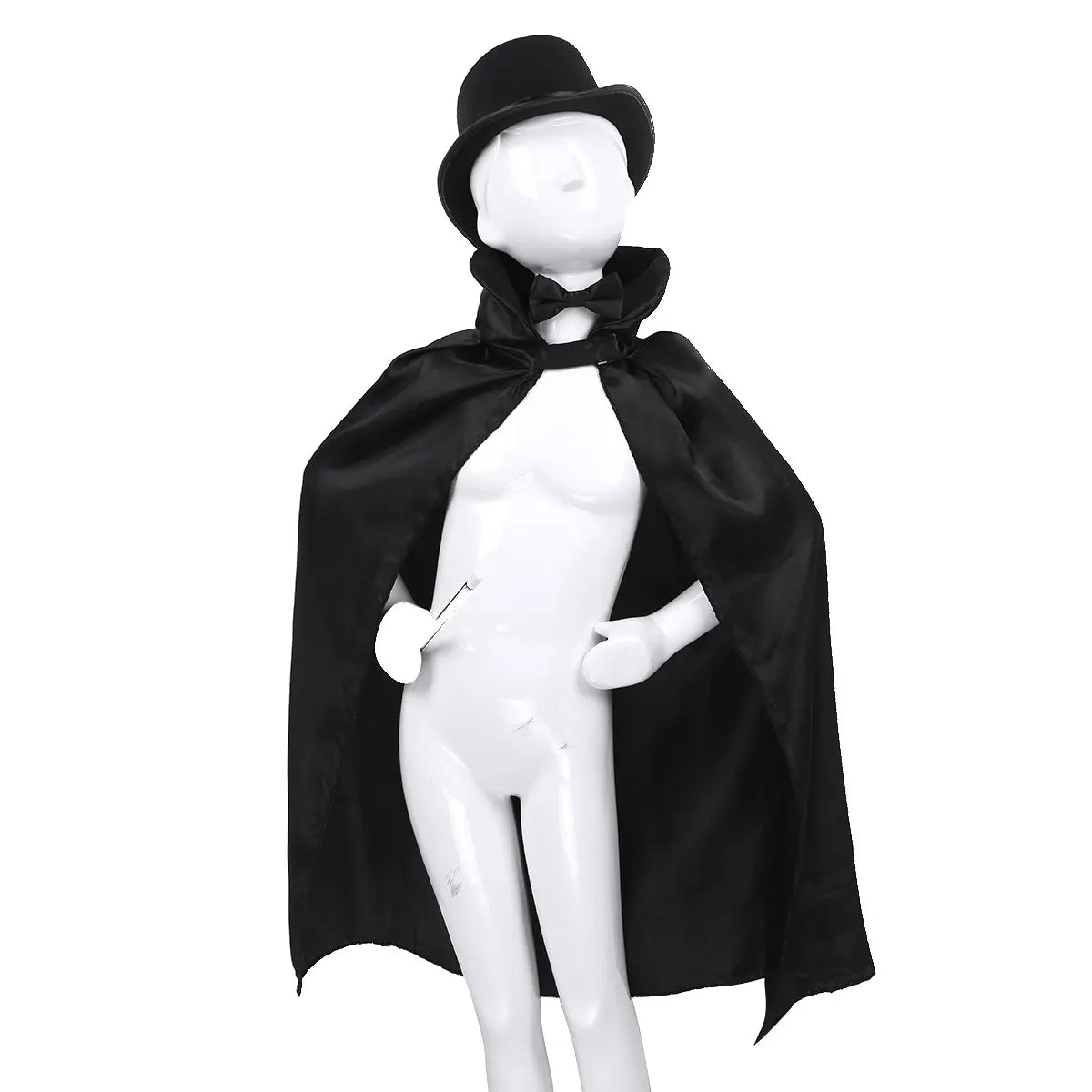 Déguisement de Magicien avec Cape, Chapeau et Baguette
