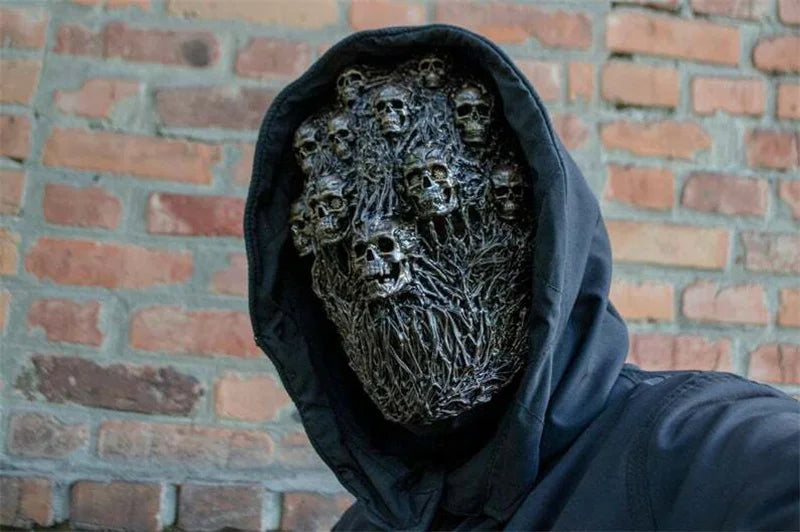 Masque Steampunk Gothique à Crânes et Branchages