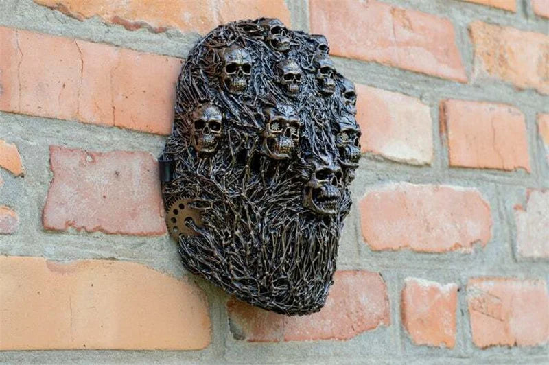Masque Steampunk Gothique à Crânes et Branchages