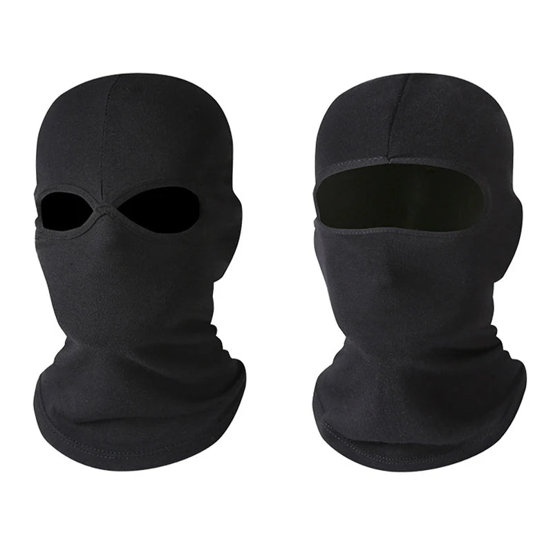 Cagoule Noire Thermique à Double Usage