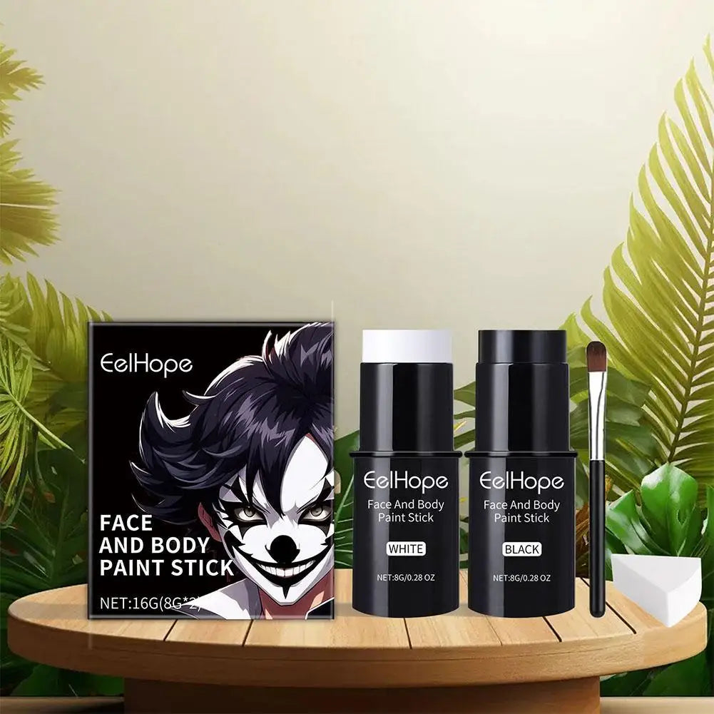 Maquillage Corporel en Bâtons Blanc et Noir