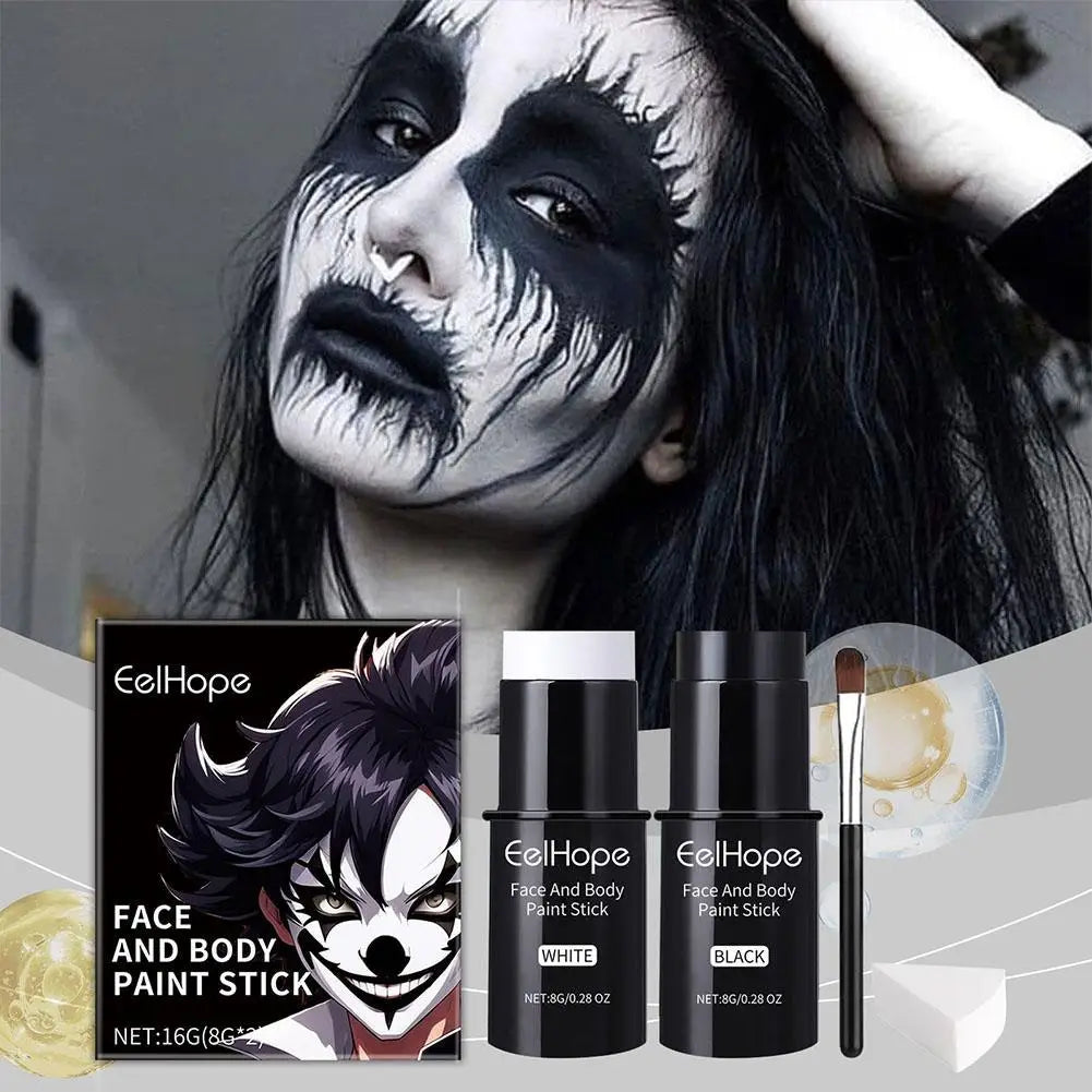 Maquillage Corporel en Bâtons Blanc et Noir