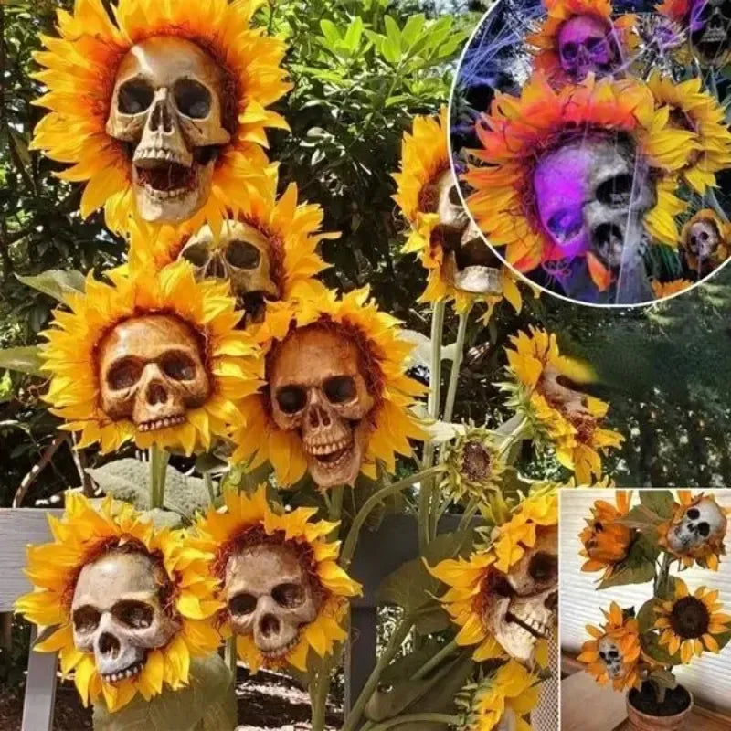 Tournesol Gothique à Crâne Vieilli