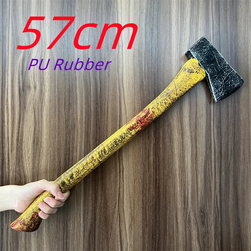 Hache de Costume 57cm en Caoutchouc PU Sanglante