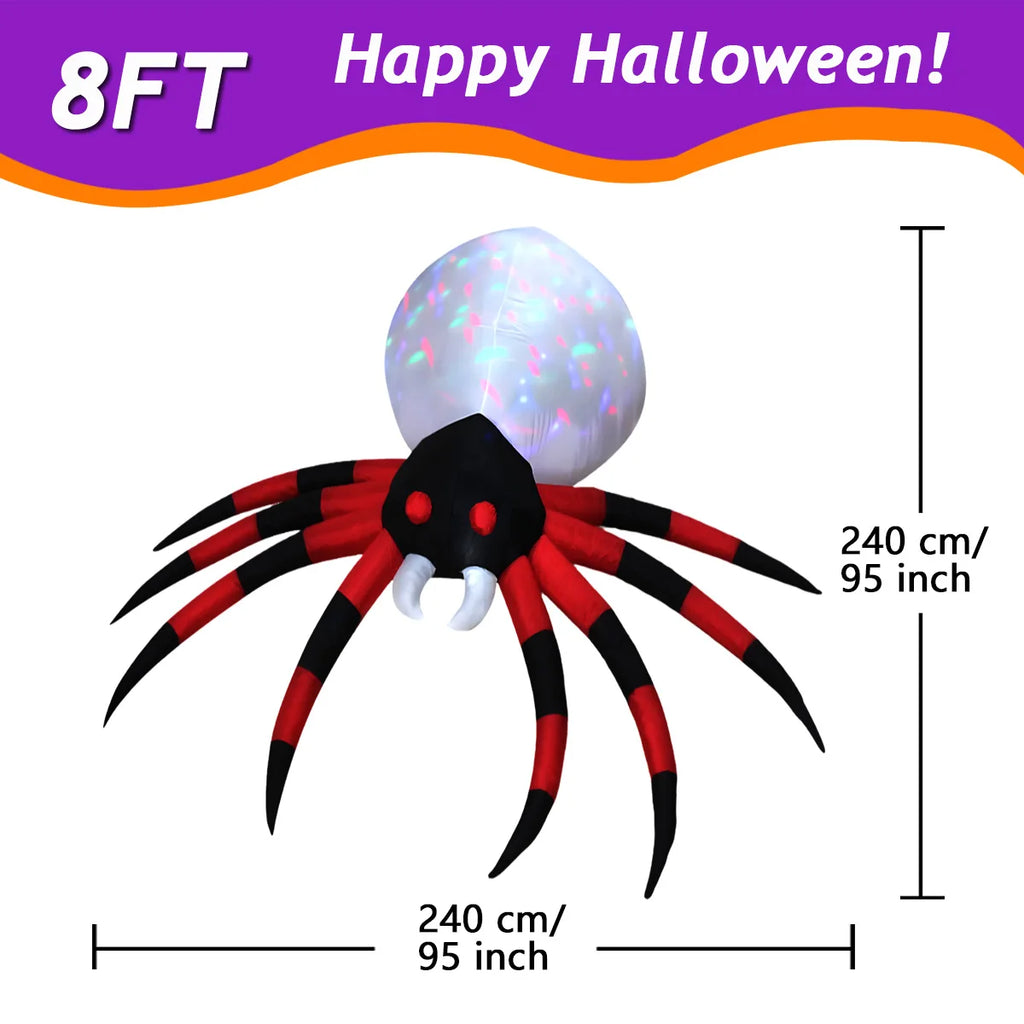 Fantôme Gonflable d'Halloween avec Chapeau de Sorcier