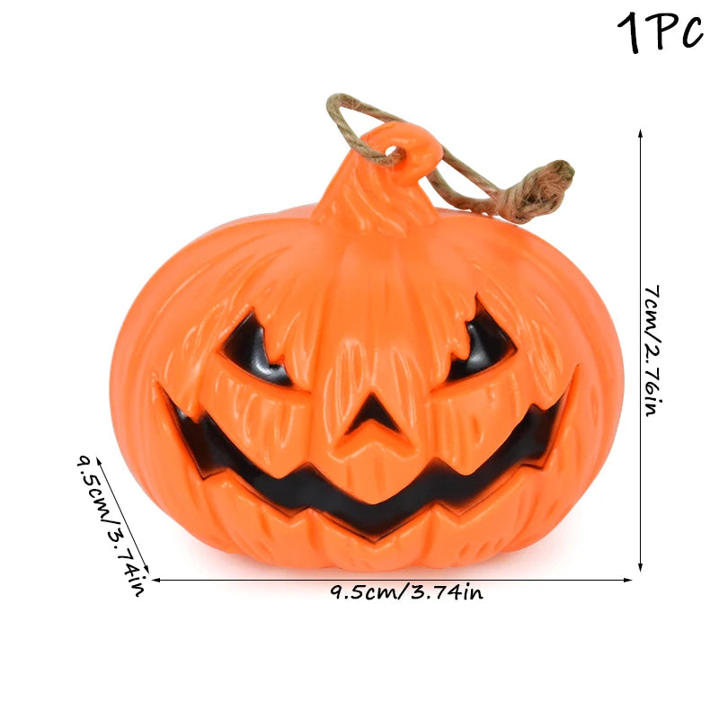 Arbre Lumineux d'Halloween avec Visage Effrayant et LED