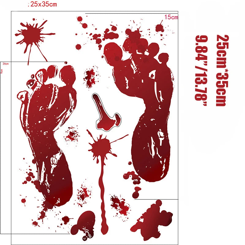 Autocollants d'Halloween Horreur "You're Next" et Mains