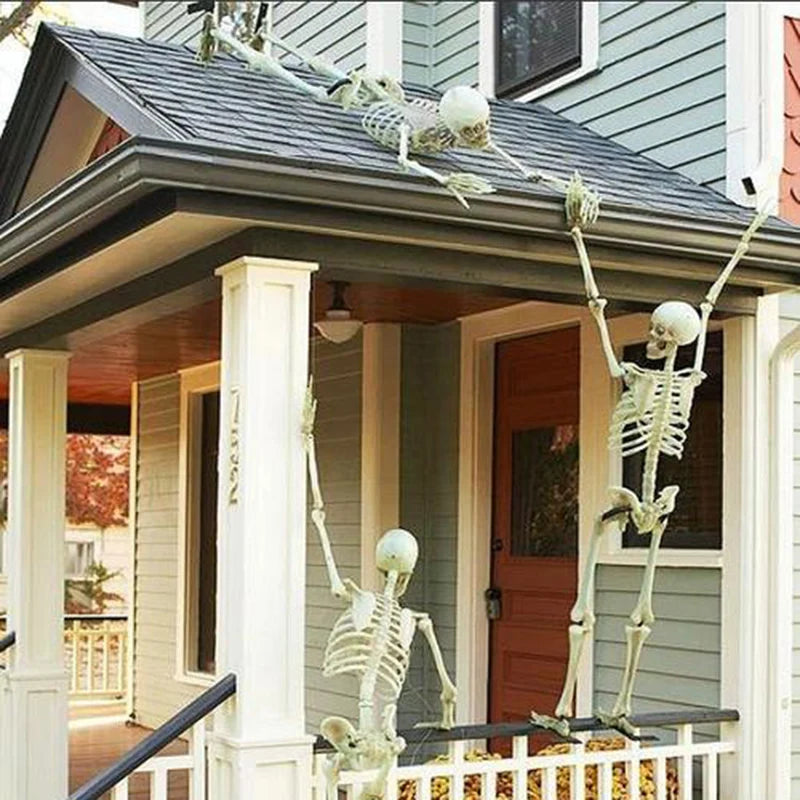 Squelette d'Halloween Géant Grimpant