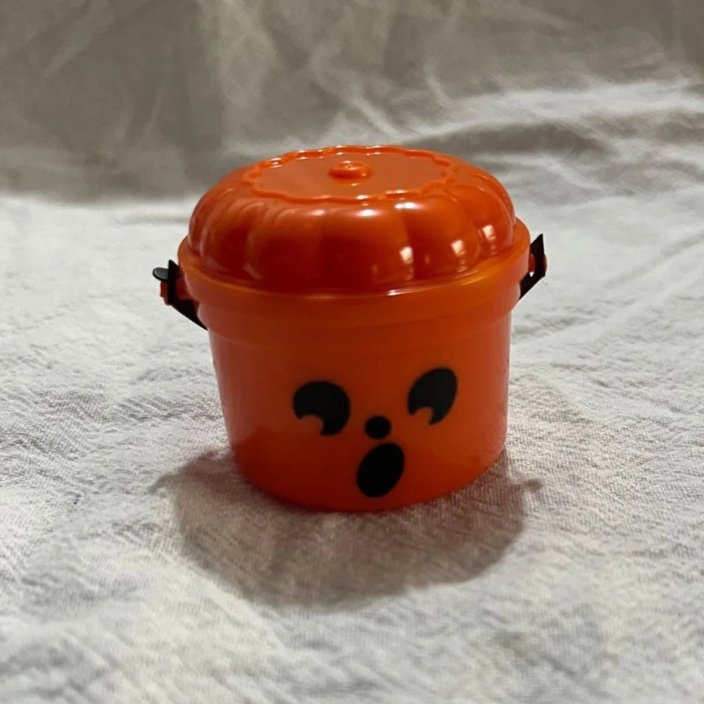 Mini Seau à Bonbons Halloween Citrouille et Fantôme