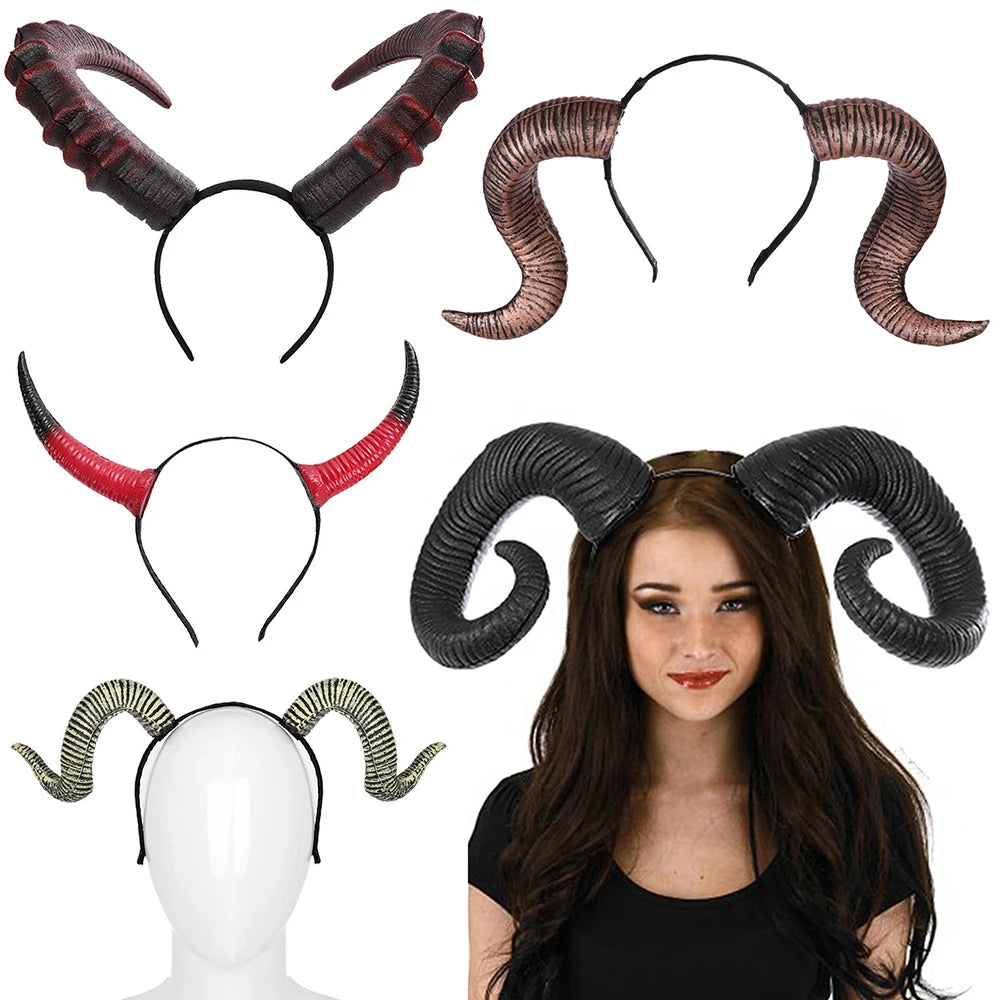 Serre-tête à Cornes Variées de Diable et Bélier