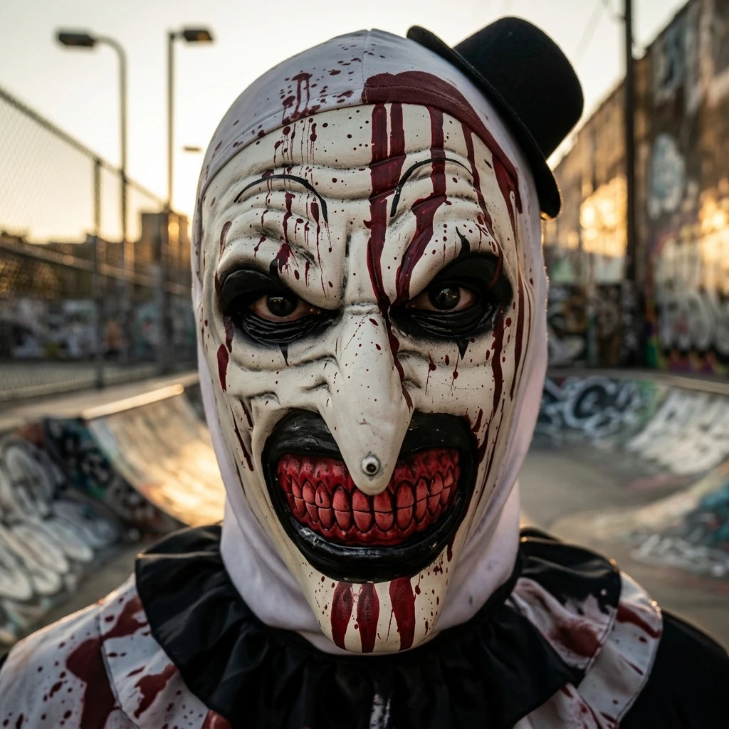 Masque Art the Clown Ensanglanté à Chapeau