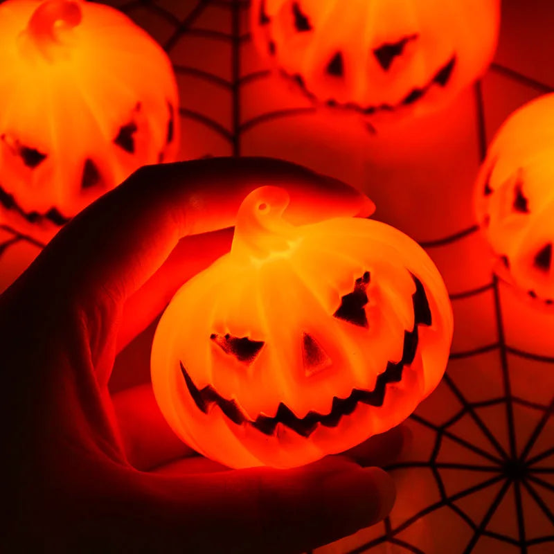 Arbre Lumineux d'Halloween avec Visage Effrayant et LED