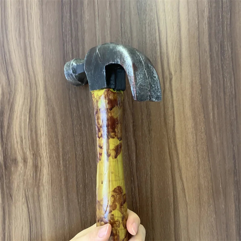 Marteau d'Horreur en Plastique à Manche Sanglant