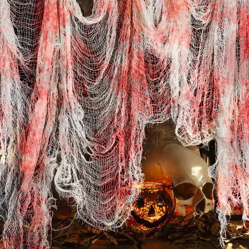 Tissu de Gaze Ensanglantée Halloween 20 Mètres
