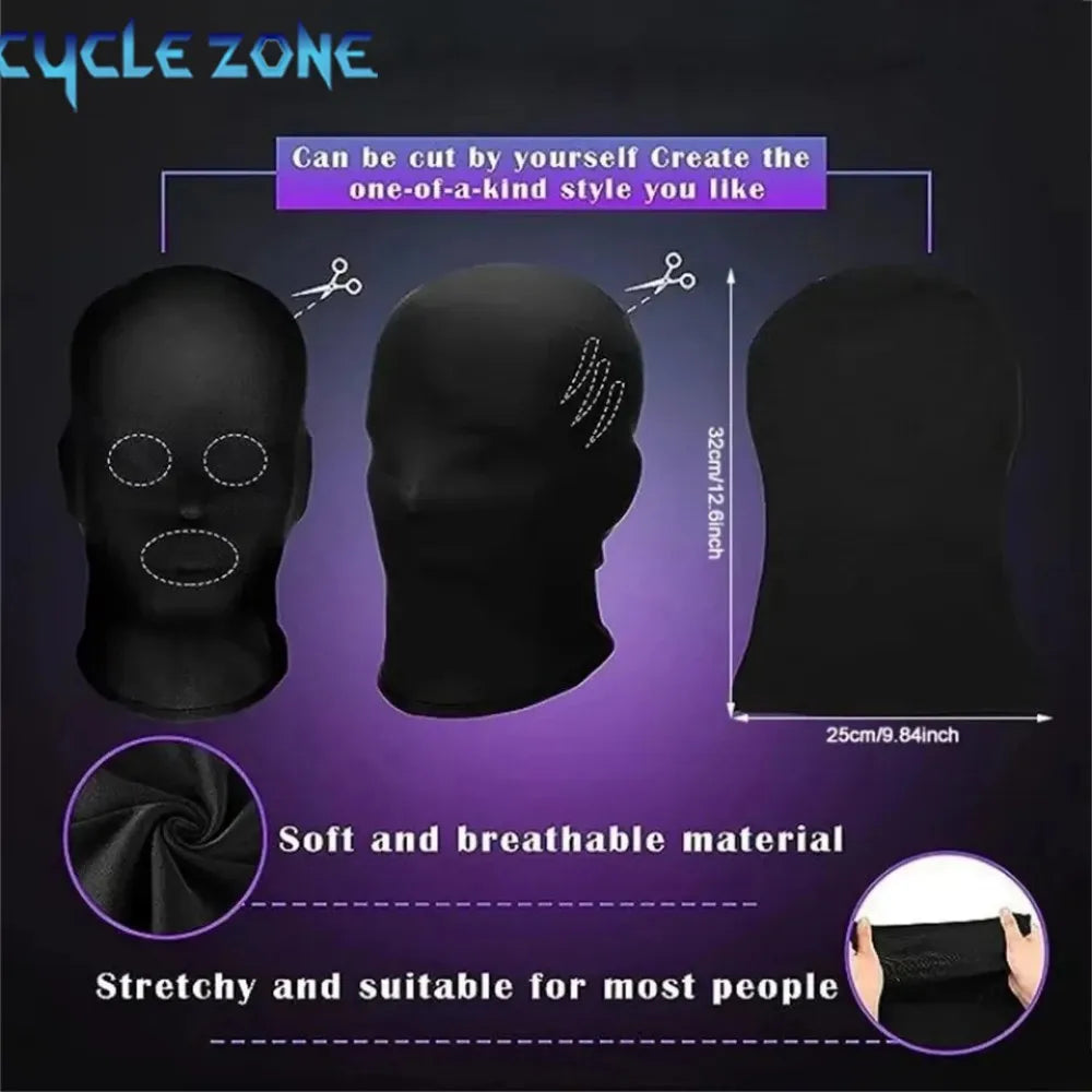 Masque Intégral Noir à Découper DIY