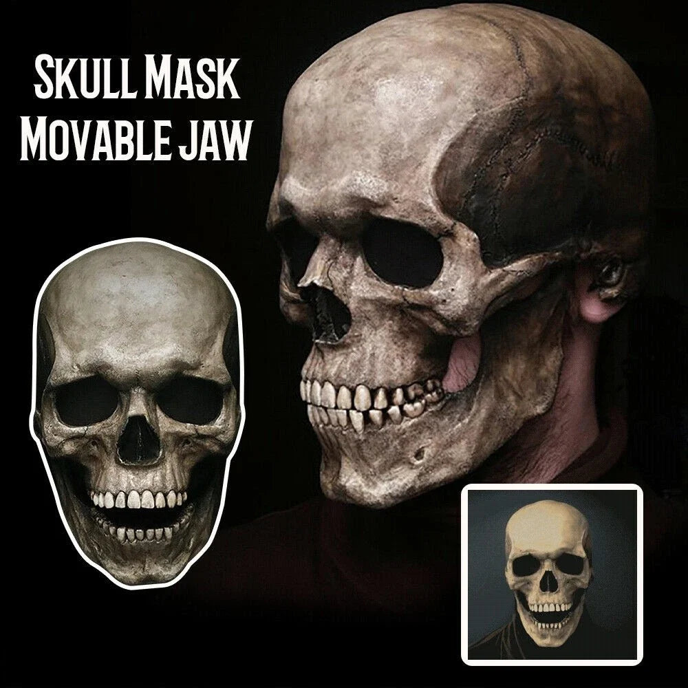 Masque Crâne Réaliste Vieilli aux Rivets