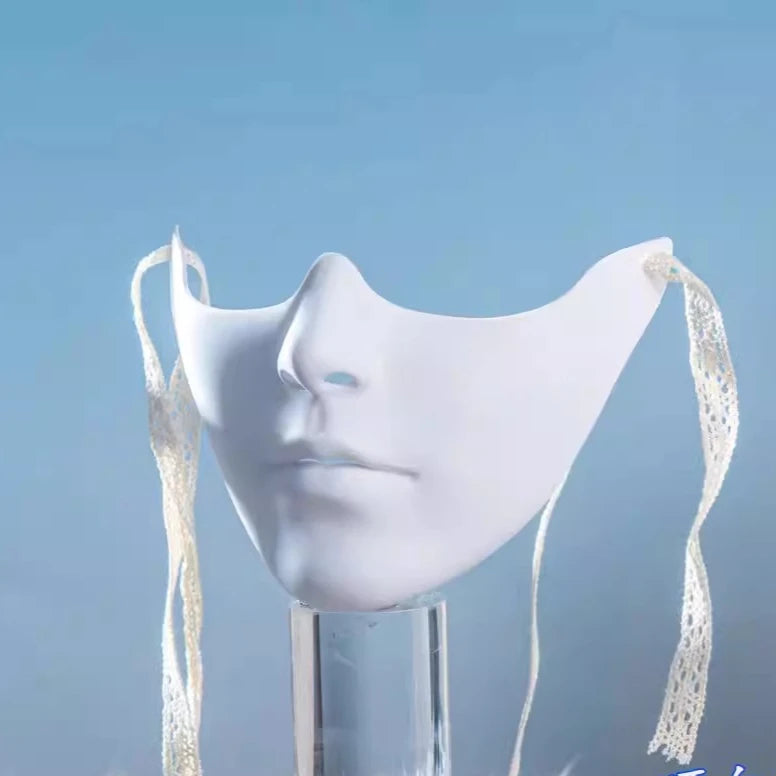 Masque d'Horreur Demi-Visage à Bandages Sanglants