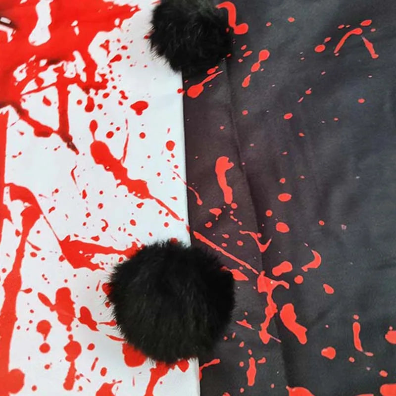 Déguisement de Clown Horreur Bicolore Sanglant et Masque