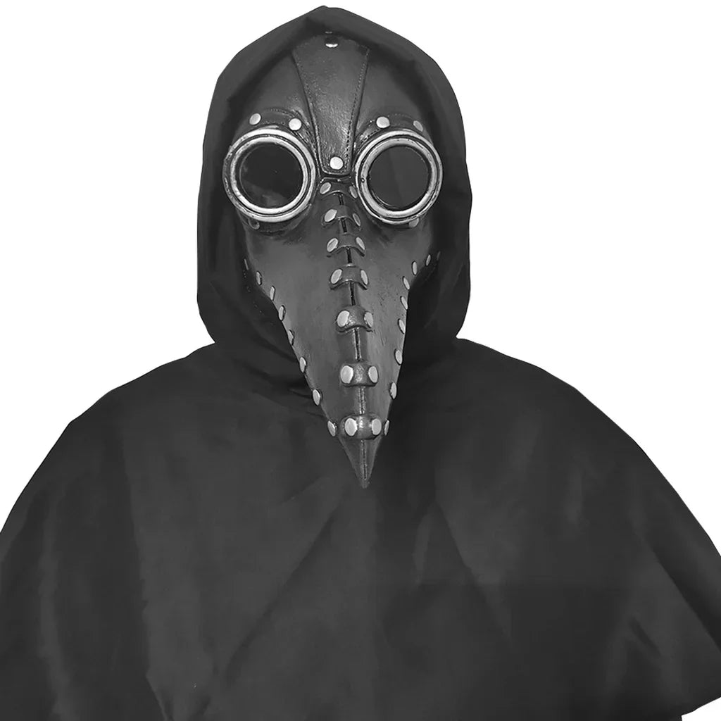 Masque de Médecin de la Peste Gothique en Cuir Vieilli
