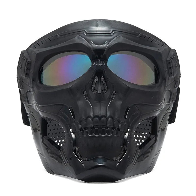 Masque de Crâne Tactique Intégral Noir