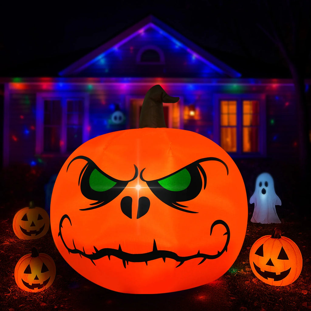 Fantôme Gonflable d'Halloween avec Chapeau de Sorcier