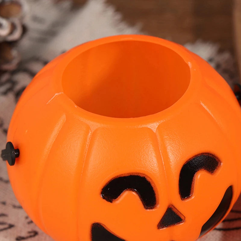 Seau et Pots Citrouille d'Halloween Orange