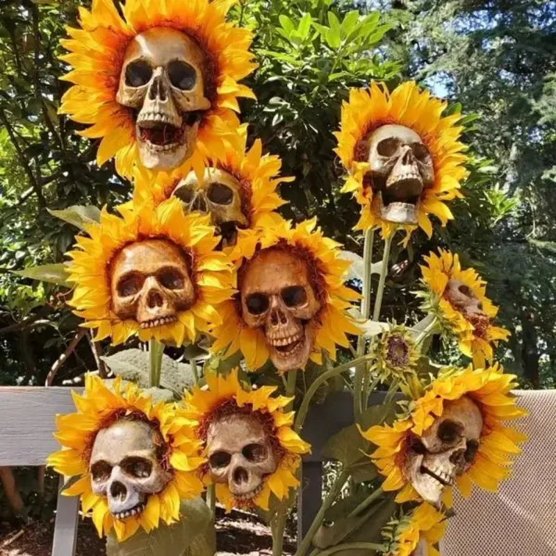 Tournesol Gothique à Crâne Vieilli