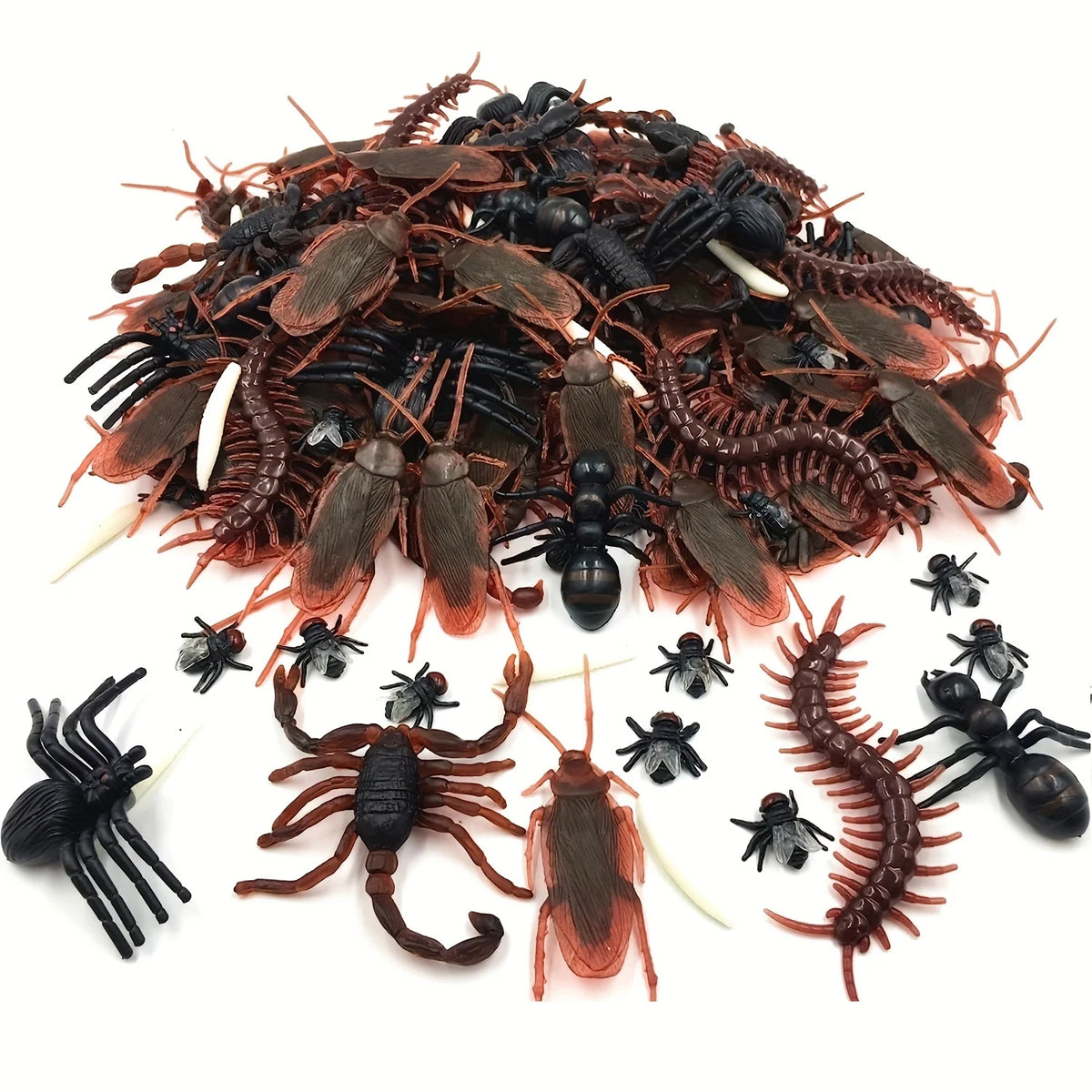 Assortiment d'Insectes Réalistes en Plastique pour Farces