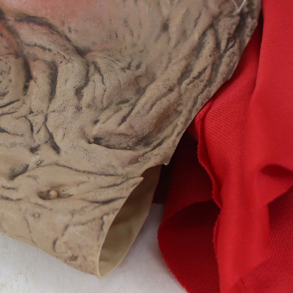 Masque d'Horreur Vieille Femme à Turban Rouge