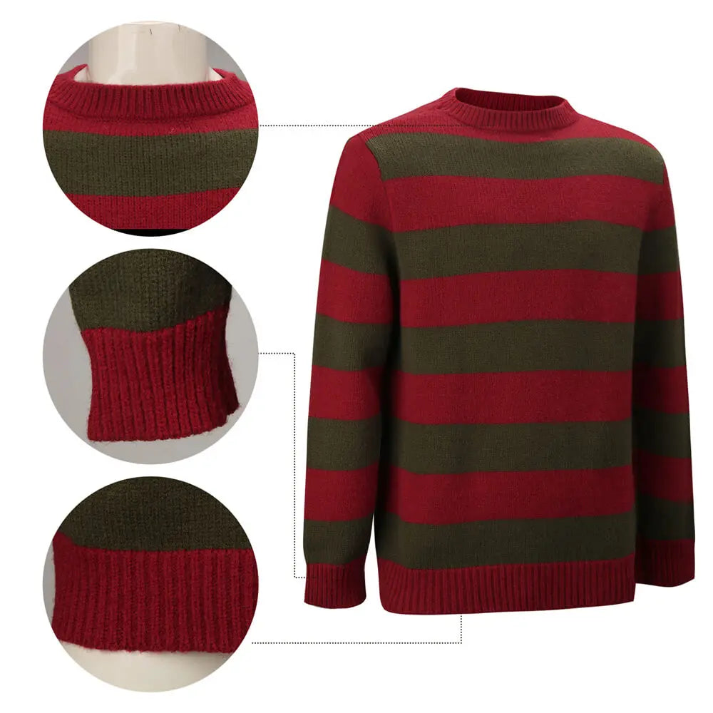 Déguisement Freddy Krueger Adulte Rayé Masque et Gant