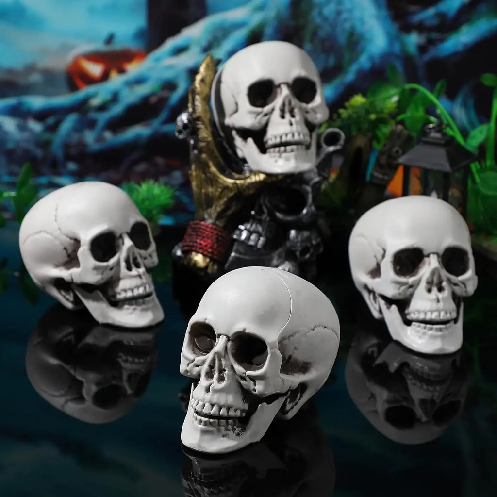 Mini Crânes Suspendus d'Halloween Effet Vieilli