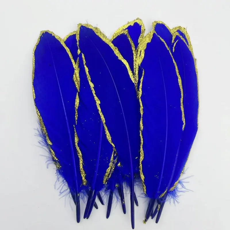 Plumes Décoratives Noires à Motif Crânes Blancs
