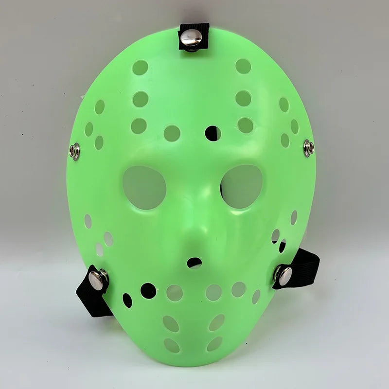 Masque de Hockey Horreur Blanc à Chevrons Rouges
