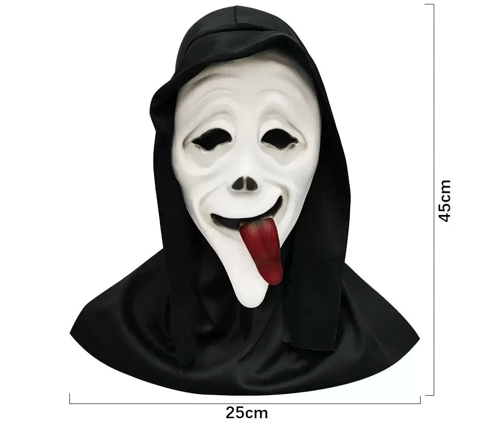 Masque de Fantôme Rigolo avec Langue Pendante
