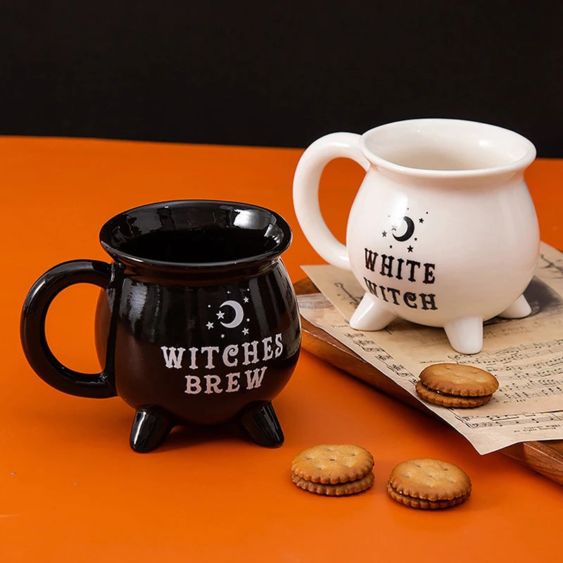 Tasse Chaudron Noire en Céramique Witches Brew