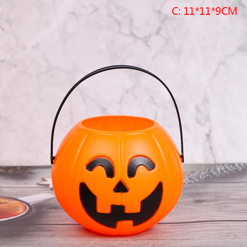 Seau et Pots Citrouille d'Halloween Orange