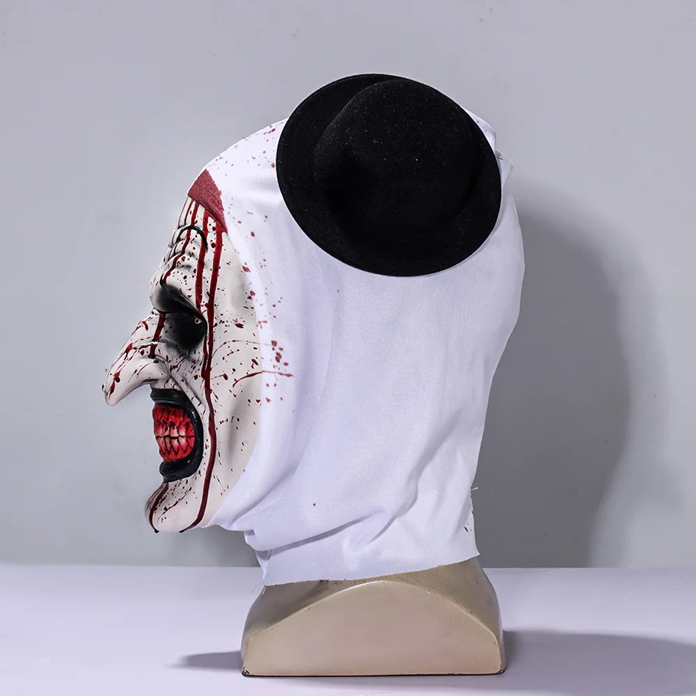 Masque de Clown Horreur Sanglant à Chapeau Haut