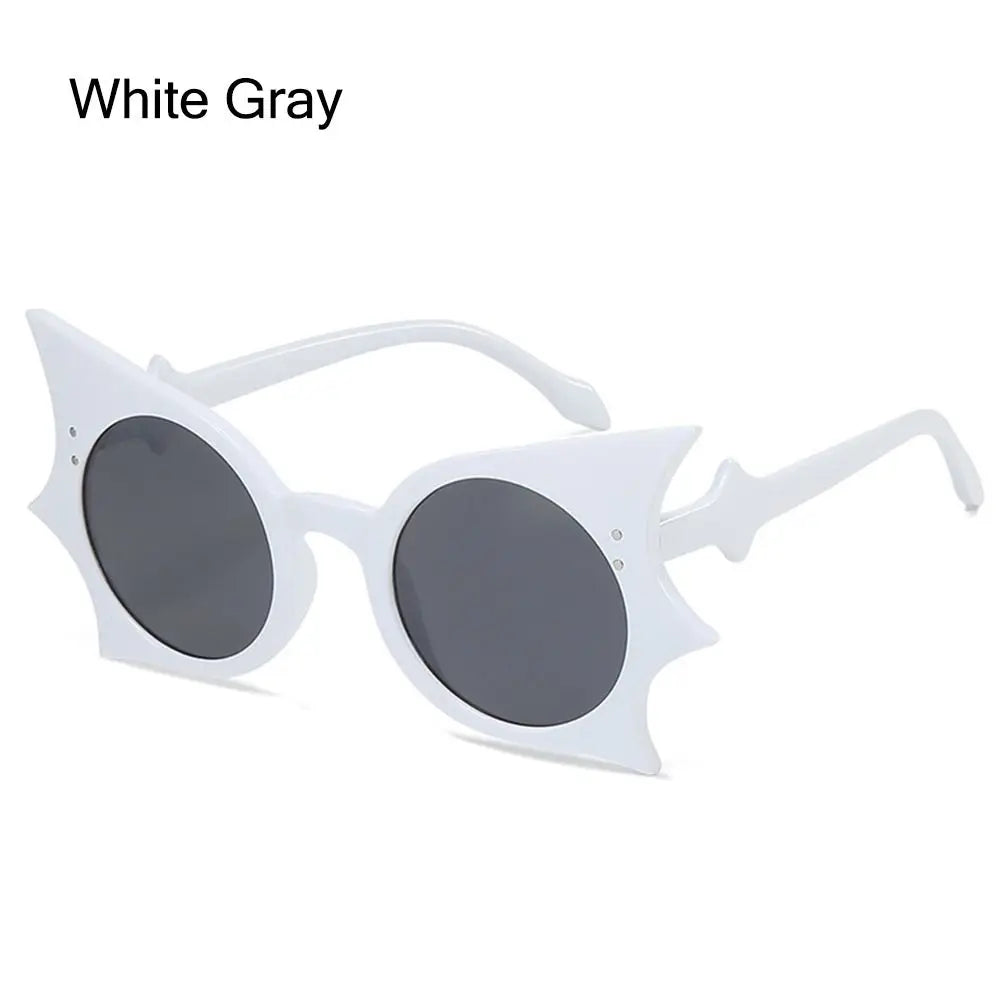 Lunettes de Soleil à Ailes de Chauve-Souris Noires Gothiques