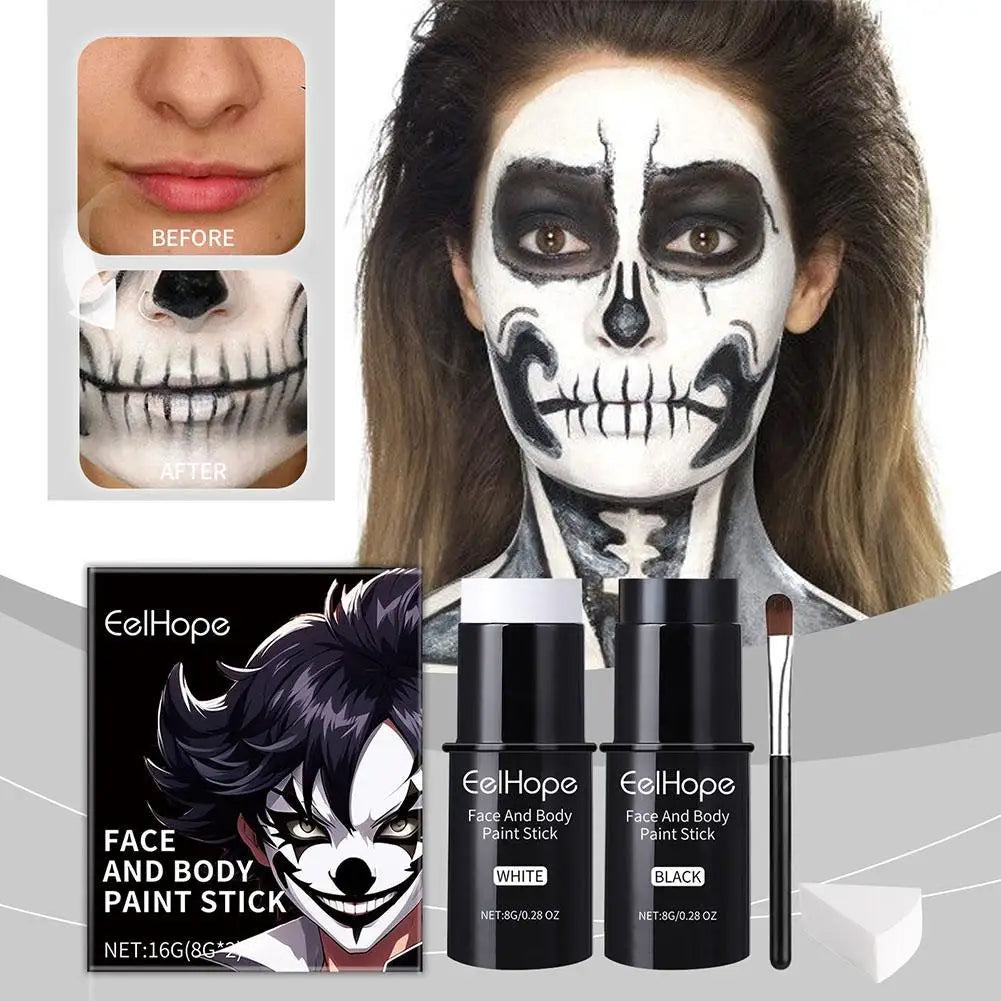 Maquillage Corporel en Bâtons Blanc et Noir