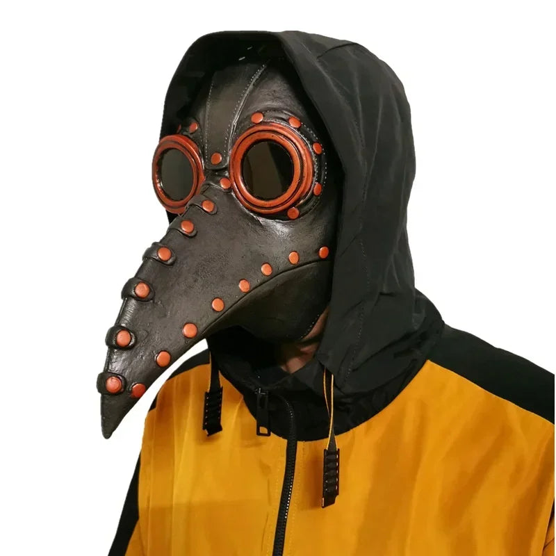 Masque de Médecin de la Peste Gothique en Cuir Vieilli