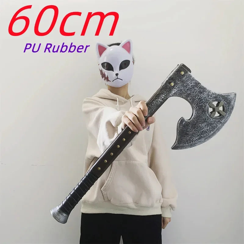 Hache de Costume 57cm en Caoutchouc PU Sanglante