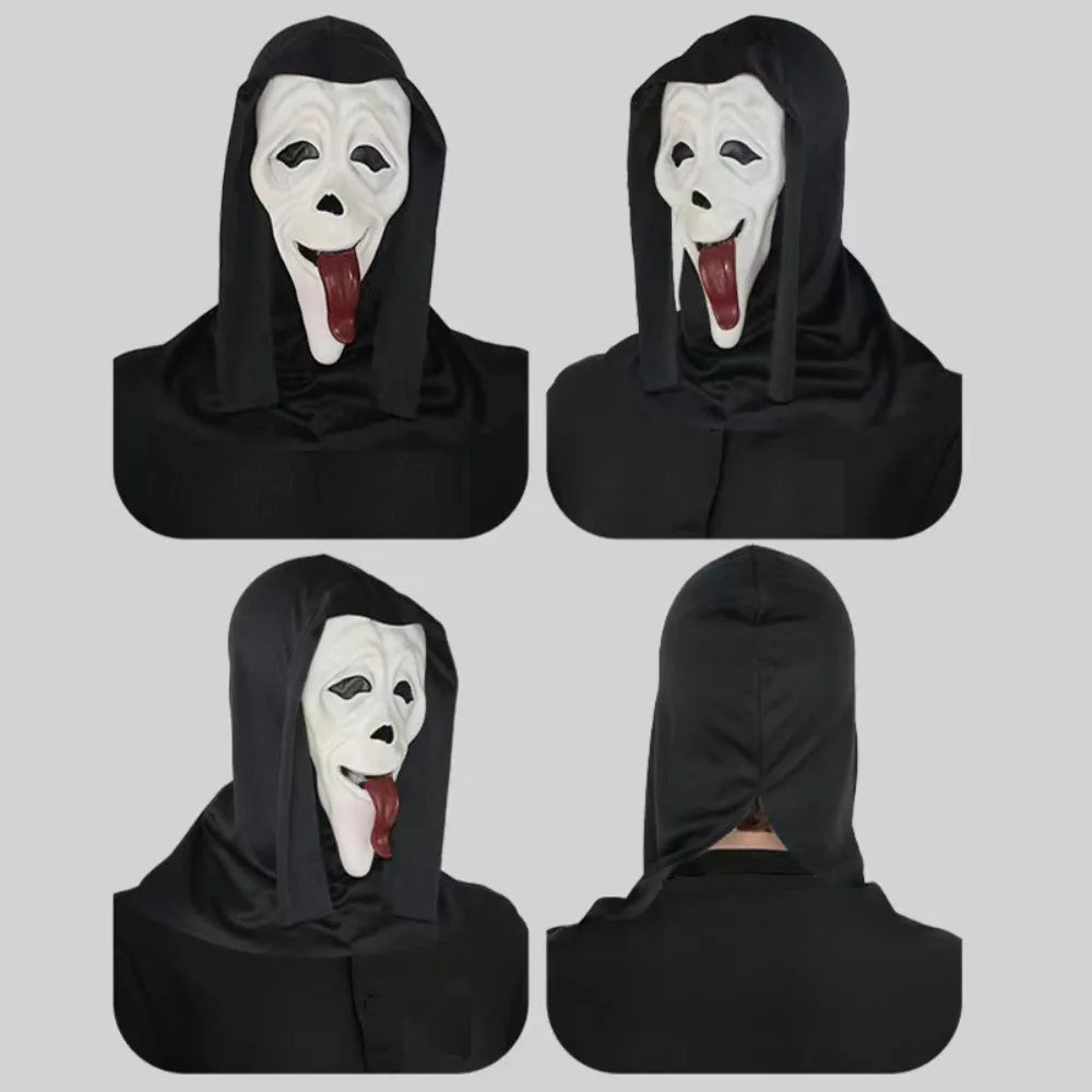 Masque de Fantôme Rigolo avec Langue Pendante