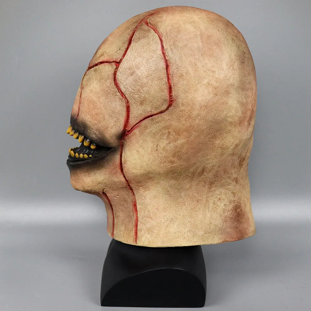 Masque Horreur en Latex Fissuré à Dents Jaunies