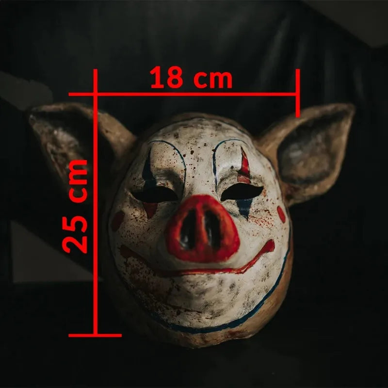 Masque Cochon Horreur à Maquillage Clown Sanglant