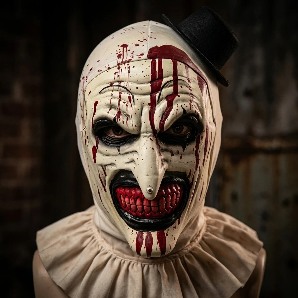 Masque Art the Clown Ensanglanté à Chapeau