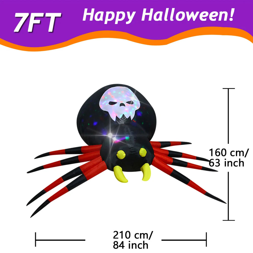Fantôme Gonflable d'Halloween avec Chapeau de Sorcier
