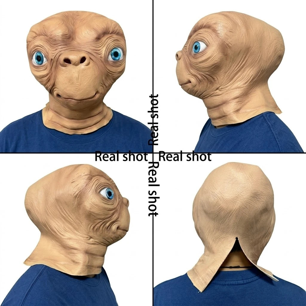 Masque en Latex E.T. aux Yeux Bleus