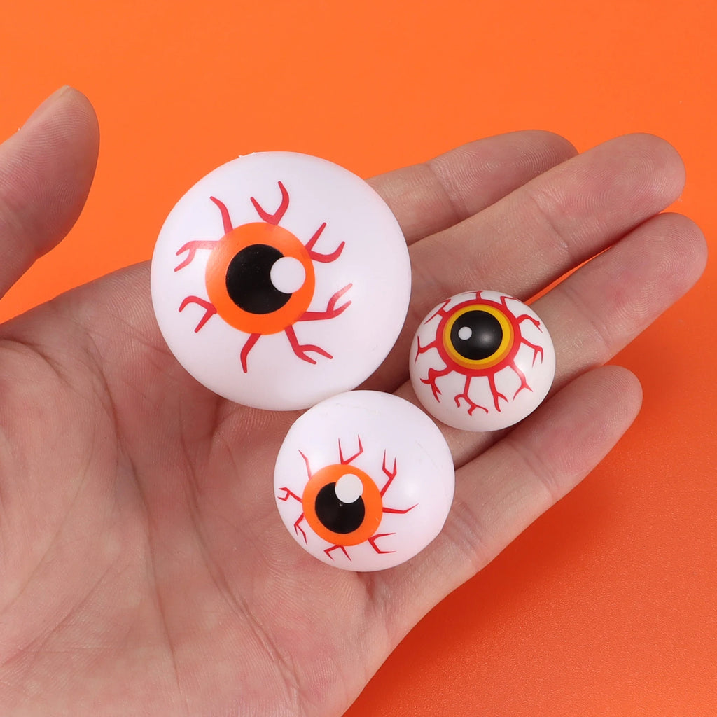 Yeux d'Halloween Multicolores à Veines Rouges